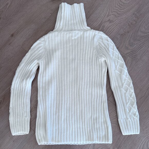Fisherman Aran Cable Knit Sweater sz M - Ivory - Picture 9 of 11